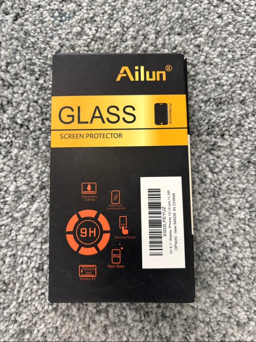 Tempered Glass Screen Protector for Apple iPhone 12, 12 Pro, 11, XR